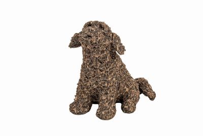 Cockapoo Mini Still Hungry! Cold Cast Bronze Ornament - Frith Sculpture AT050