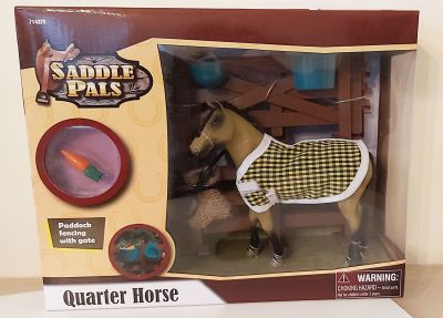 Quarter Horse Playset Field - 12 Items - Saddle Pals 14328