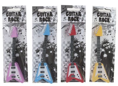 Guitar Pencil & Eraser Set - 4 Colours