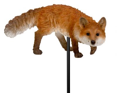 Vivid Arts Fox Prowling - H6cm Plant Pal - Lifelike Garden Ornament Gift