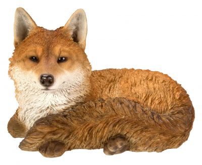 Fox - Resting - Lifelike Garden Ornament - Indoor or Outdoor - Real Life Vivid Arts
