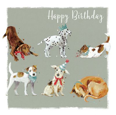 Birthday Card - Dogs - Faithful Friends - The Wildlife Ling Design