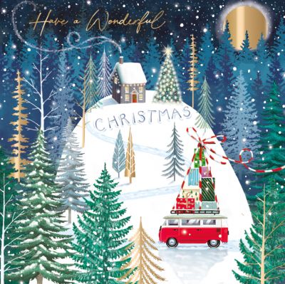 Christmas Card Pack - 8 Cards Campervan Vantastic Xmas - Ling Design