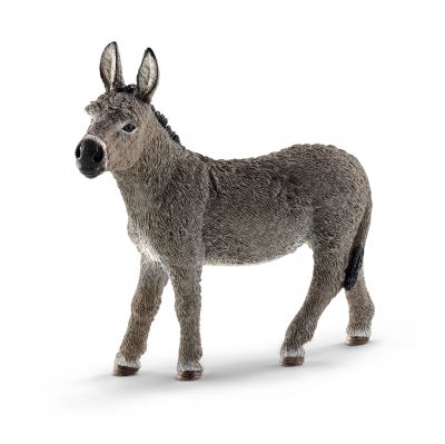 Grey Donkey Figure - Farm World - Schleich - 13772