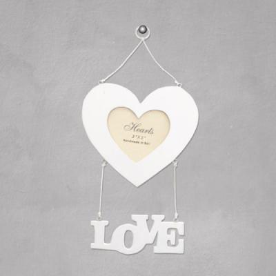 Love Heart Wooden Photo Frame