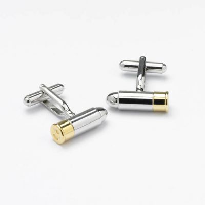 Shooting Cartridge Bullet Cufflinks