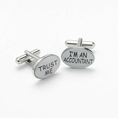 Accountant Trust Me Cufflinks