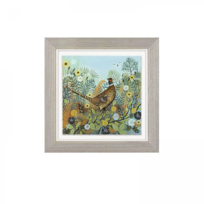 Pheasant Walk Bird - Wall Art Print Framed - Lucy Grossmith