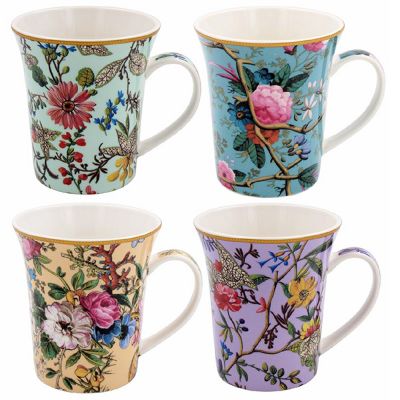 William Kilburn Floral Collection Fine China Mug Gift Set