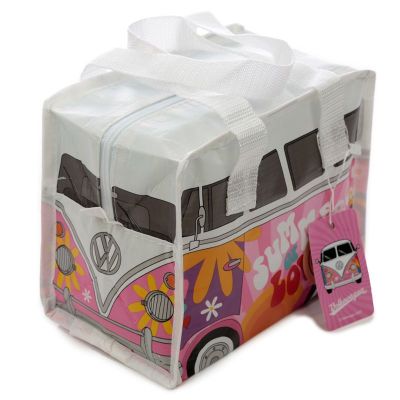 Volkswagen VW T1 Campervan Lunch Sandwich Bag - Pink - Ethical Recycled