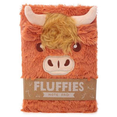 Highland Coo Fluffies Cow Notepad Notebook A5