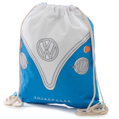 Volkswagen VW T1 Campervan Drawstring Bag - Blue