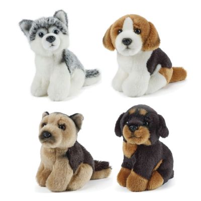 Dog Small Plush Soft Toy - 14cm - Living Nature