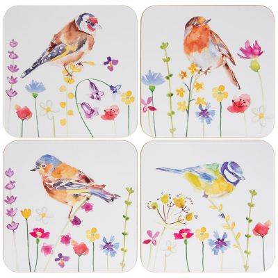 Garden Birds Coasters Jennifer Rose - Set of 4