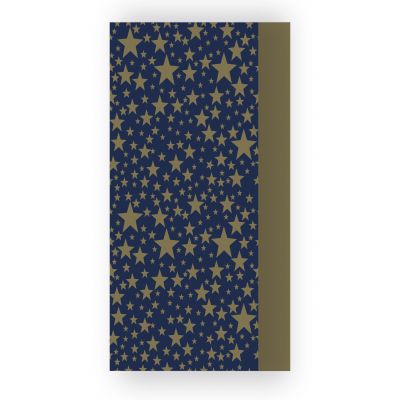 Bulk Buy Christmas Gold Stars Navy Blue Tissue Paper - 24 sheets - Eurowrap