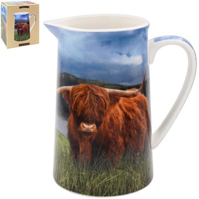 Highland Cow Fine China Jug - Lesser & Pavey