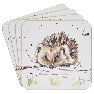 Hedgehog Country Life Jennifer Rose Coasters - Set of 4