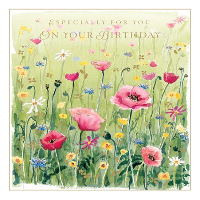 Birthday Card - Female - English Meadow Flowers - Bella Ling Design