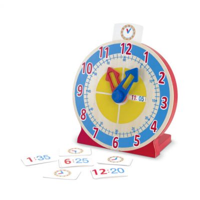 Melissa & Doug Tell The Time Turn & Tell Clock Practical Learning Toy