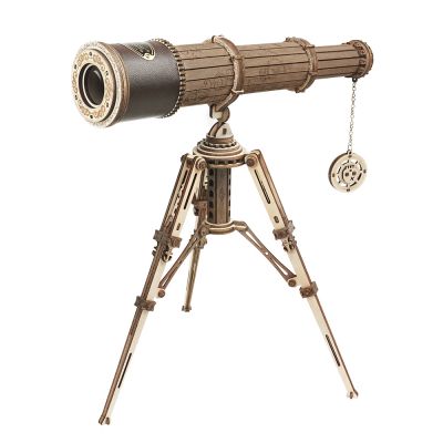 Monocular Telescope DIY Wooden Model Kit 3D - 314 Pieces - Fountasia