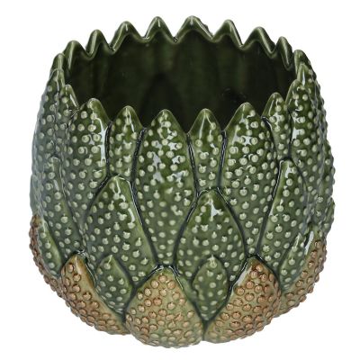 Antiqued Ceramic Cacti Cactus Plant Pot Cover - Gisela Graham