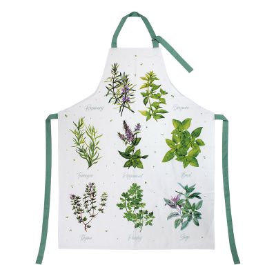 Herb Garden Sage 100% Cotton Kitchen Apron