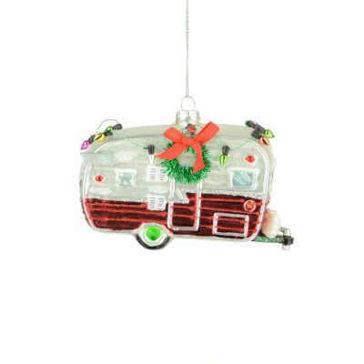 Caravan Tourer Christmas Tree Decoration Glass - Floralsilk