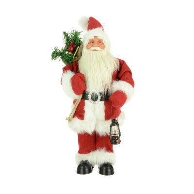Christmas Traditional Santa Standing Figure Decoration 45cm - Floralsilk
