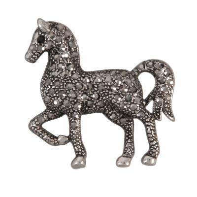 Diamant Trotting Horse Brooch