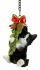 Christmas Hanging Mini Kitten Cat Ornament - Indoor or Outdoor Vivid Arts
