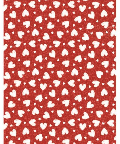 Heart Valentines Day Red Lovers Gift Wrap Sheet - 2 sheets