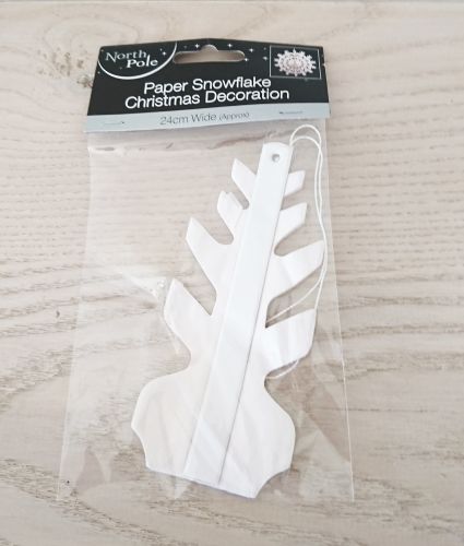 White Snowflake Christmas Decoration 