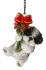 Christmas Hanging Mini Shih Tzu Puppy Dog Ornament - Indoor or Outdoor Vivid Arts