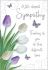 Sympathy Card - Thinking of You - Tulips - Regal