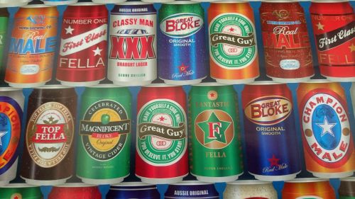 Beer Cans Male Gift Wrapping Paper Sheet & Tag 