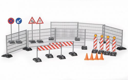 Construction Accessories Railings Cones Bollards - Bruder 62007