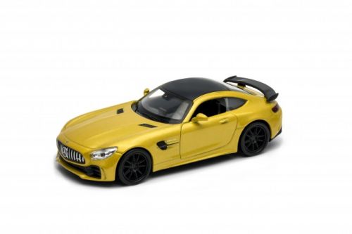 Welly Mercedes AMG GT R Yellow Diecast Scale Model Car Scale 1:38