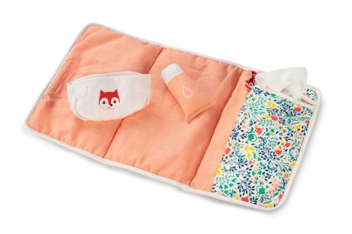 Doll Changing Mat Set - Flowers - Size 36cm - Lilliputiens