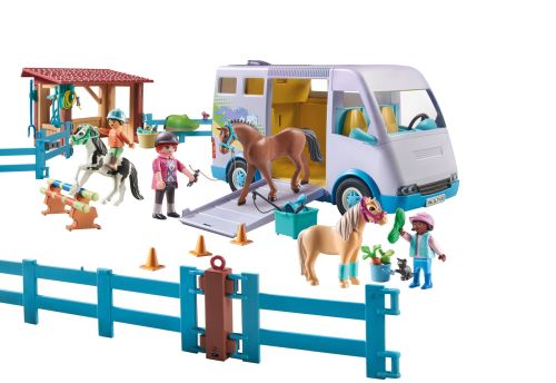 Mobile Horse Riding School Horsebox Playset Toy - 71493 - Playmobil