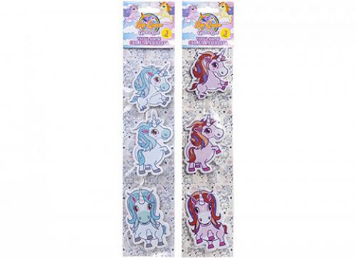 Unicorn Vanilla Car Air Freshener - 3 Pack - 2 Colours