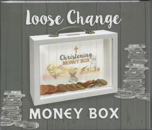 Christening Money Box - Loose Change Money Box 