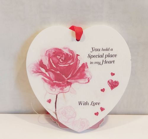 Vintage Lane Rose Hanging Plaque Sign - Special Place in My Heart