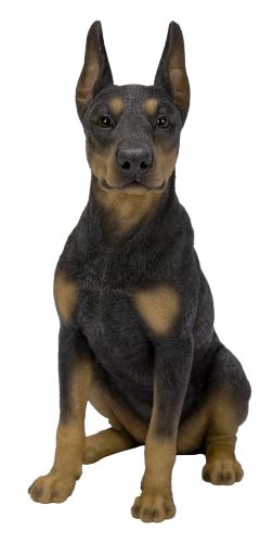 Vivid Arts Doberman Pinscher Dog - Garden Ornament 21cm - Indoor or Outdoor