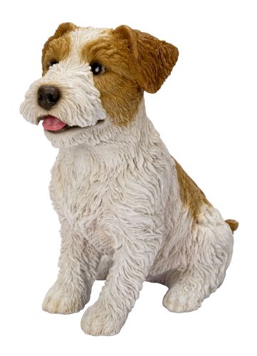 Vivid Arts Wire Haired Jack Russell Dog - Garden Ornament 19cm - Indoor or Outdoor