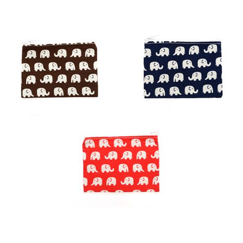 Elephant Design Children's Purse - 3 Colours: Navy