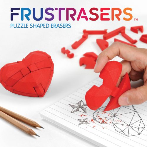 Heart Puzzle Erasers - Frustrasers