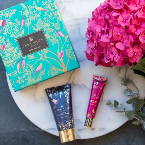 Sara Miller - Hand & Lip Duo - Green Flamingo Gift set