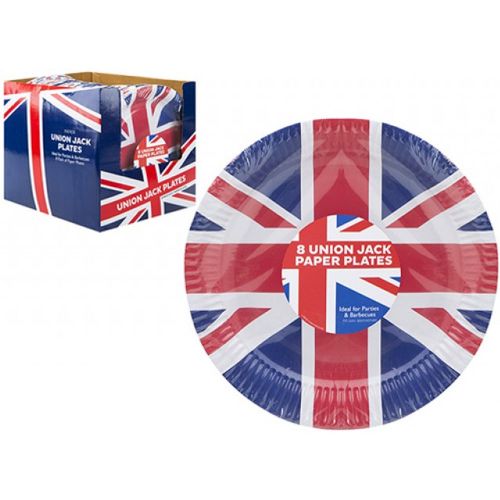 Union Jack Design Paper Plates 9