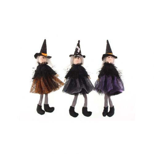 Witch Halloween Hanger - 26cm Fabric - 3 Colours - Sage Decor