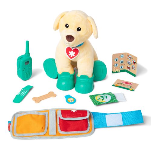 Melissa & Doug Lets Explore Ranger Dog Plush with Search and Rescue Gear